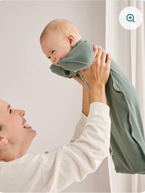 SET 2x Love to dream Blue and Grey  Small SWADDLE UP